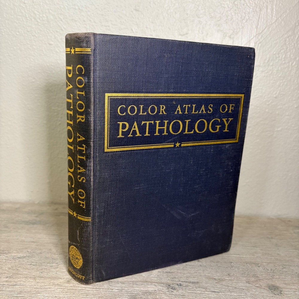 Color Atlas of Pathology 1950 US Naval Medical School Lippincott Vintage Book
